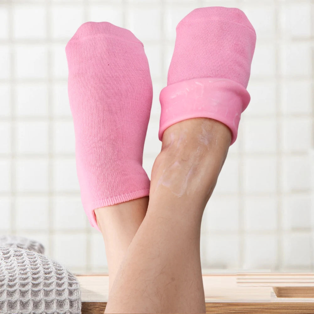 Reusable Silicone Moisturizing Mask Socks Exfoliating Anti Crack Protective Gloves Dry Dead Skin Remover Tools Hand Foot Care