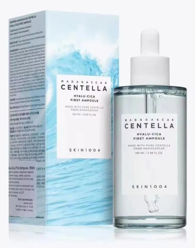 SKIN1004 Madagascar Centella Ampoule 55ml and Probio Cica Essence Toner 210ml Soothing Calming Hydrating Skincare Set With Box