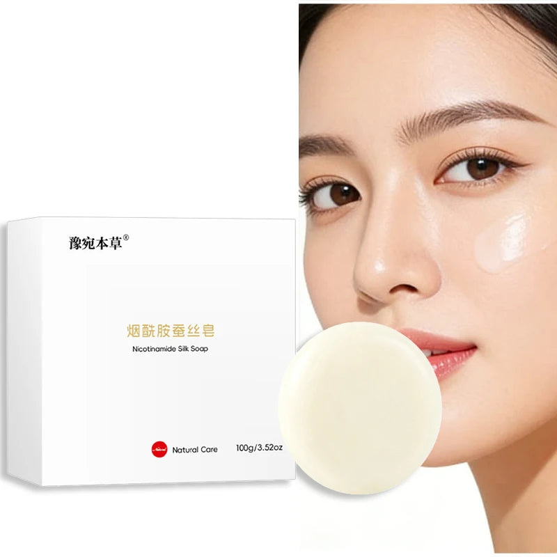 Niacinamide Silk Soap Handmade Cleansing Soap 100g Mild Non Irritating Plant Extracts Suitable For Bathing Cleansing Purposes