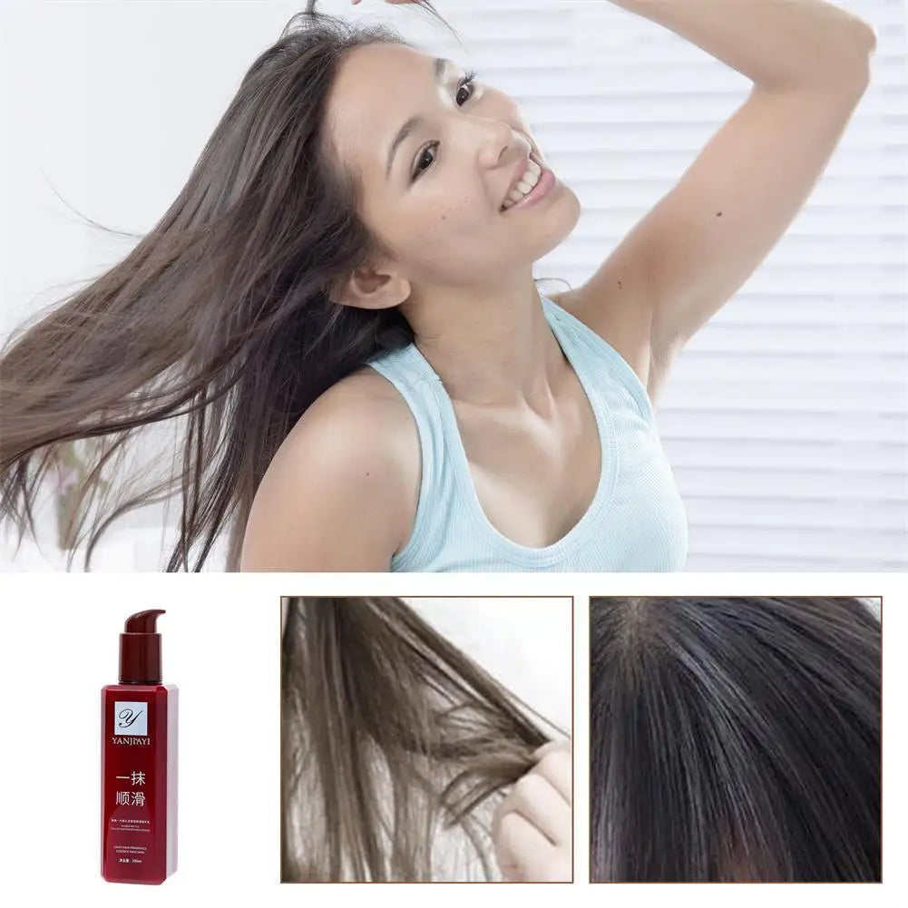 200ml Smoothing Hair Conditioner Hair Leave-in Conditioner Wash-free Film Frizz Hair Conditioner Care Anti Frizz-improving Y8R4