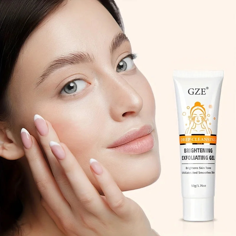 GZE Castor Oil Extract Exfoliating Gel, Face and Body Exfoliating Scrub Gel, Deep Cleansing Moisturizing Facial Exfoliator