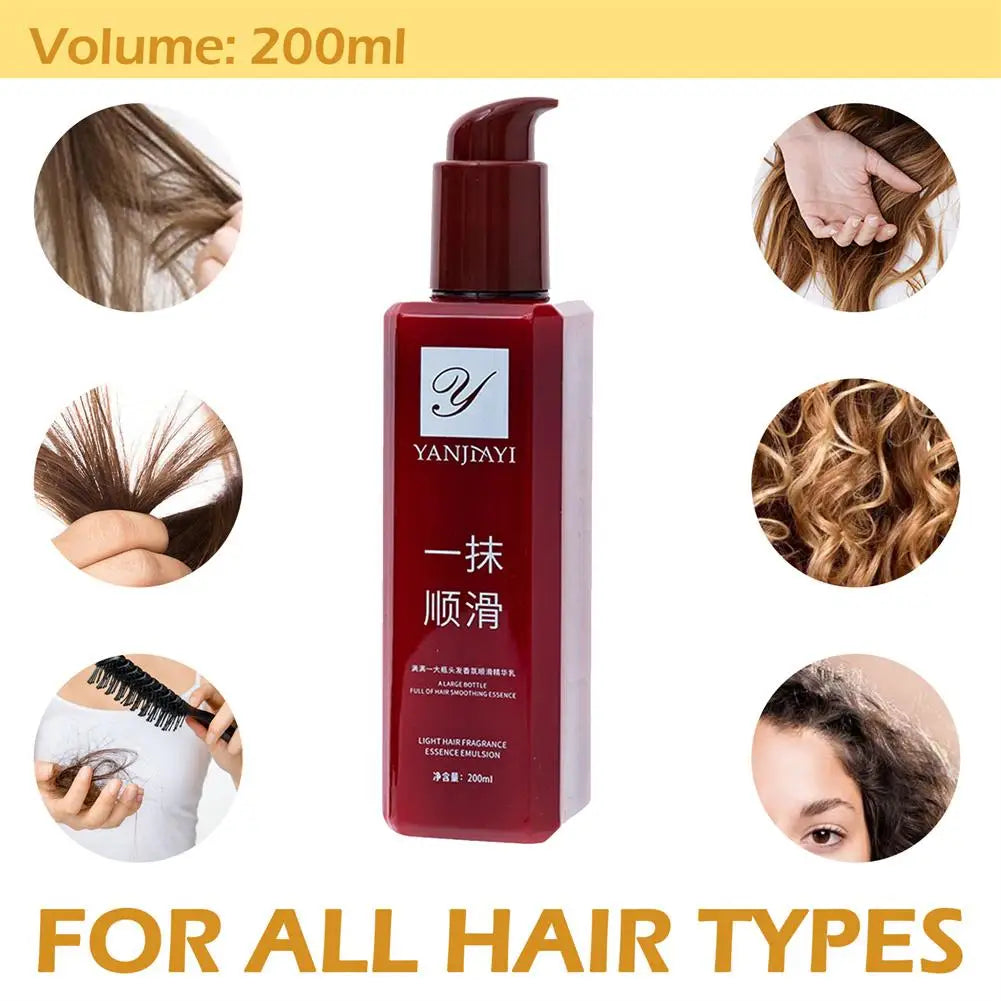 200ml Smoothing Hair Conditioner Hair Leave-in Conditioner Wash-free Film Frizz Hair Conditioner Care Anti Frizz-improving Y8R4