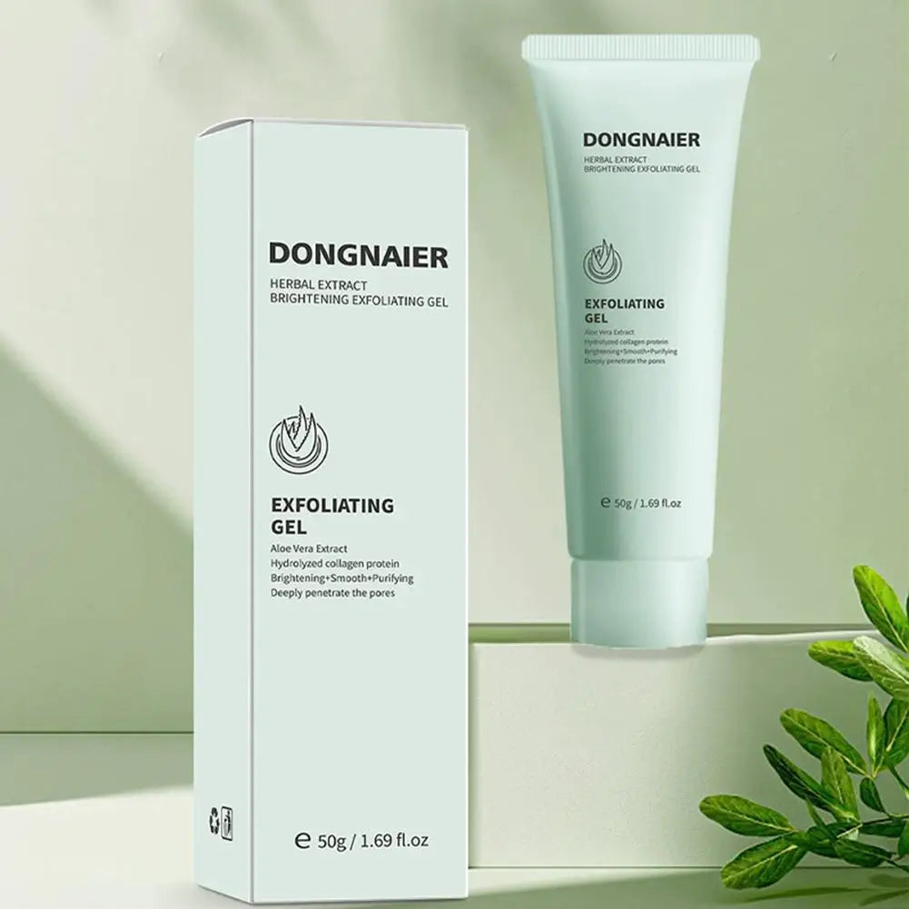Herbal Exfoliating Gel for Deep Skin Cleansing Exfoliating, Moisturizes and Brightens Complexion Facial Care 50g 1pcs