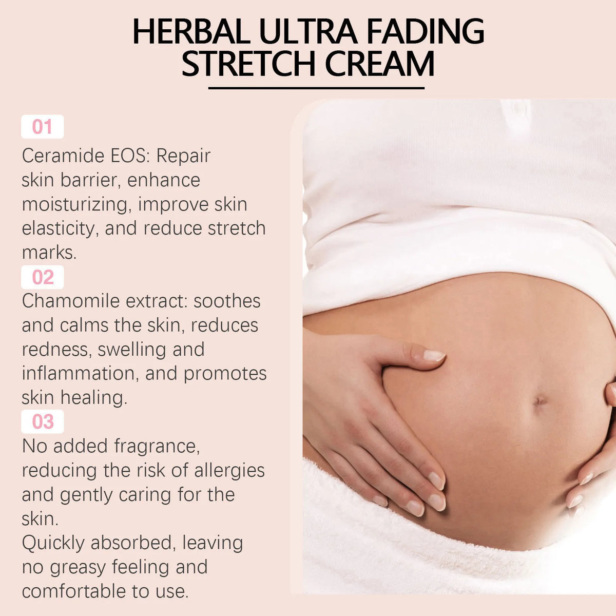 Stretch Mark Cream Postpartum Treatment Improves Firming Effective Removes Growth Lines Obesity Women Pregnant Mark Care Lotion