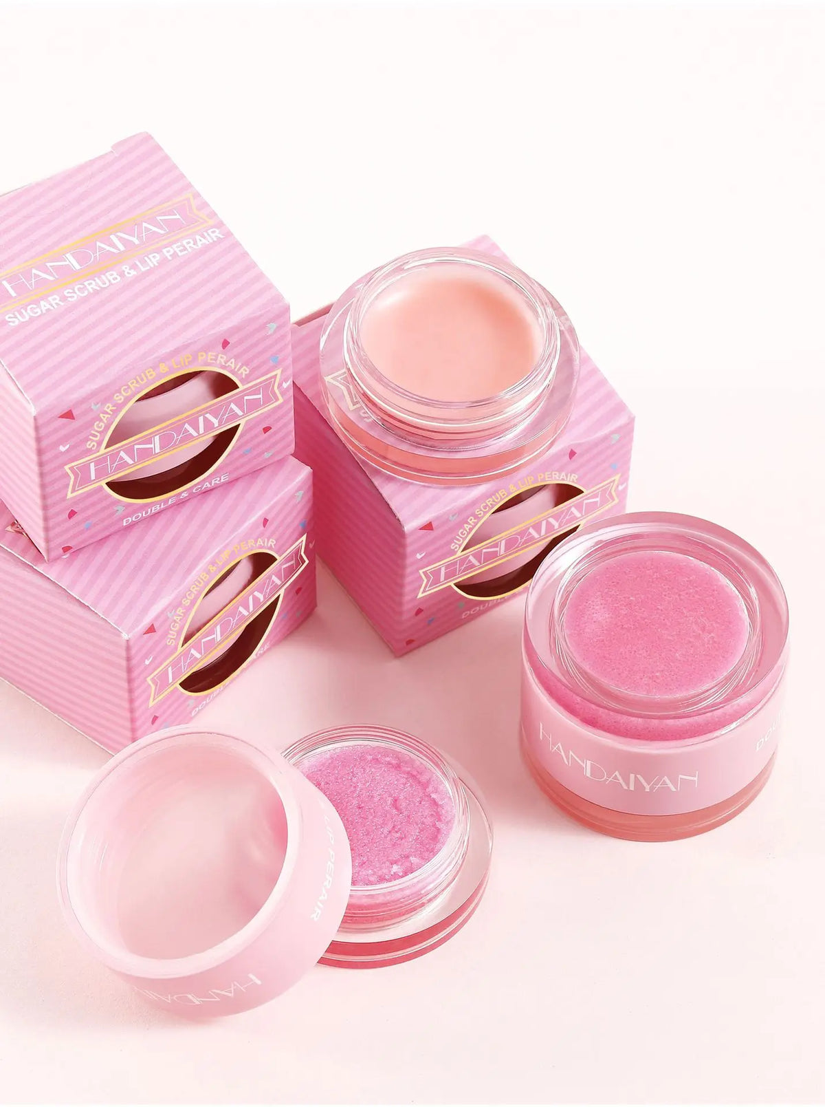 HANDAIYAN 2-in-1 Lip Exfoliator & Moisturizer Sugar Scrub Lip Repair Mask Lipbalm Double Lip Care Effected Lip Scrub Balm