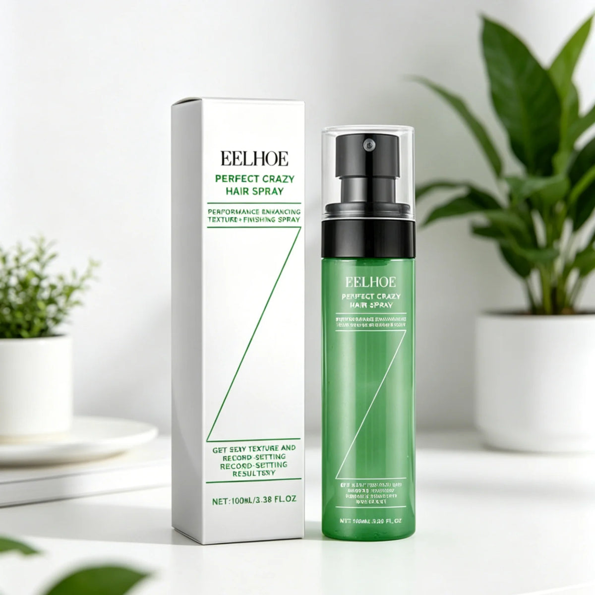 EELHOE Volumizing Hair Spray Oil Control Refreshing Anti Frizz Quick Dry Lightweight Non Greasy Soft Smoothing Hair Spray 100ml