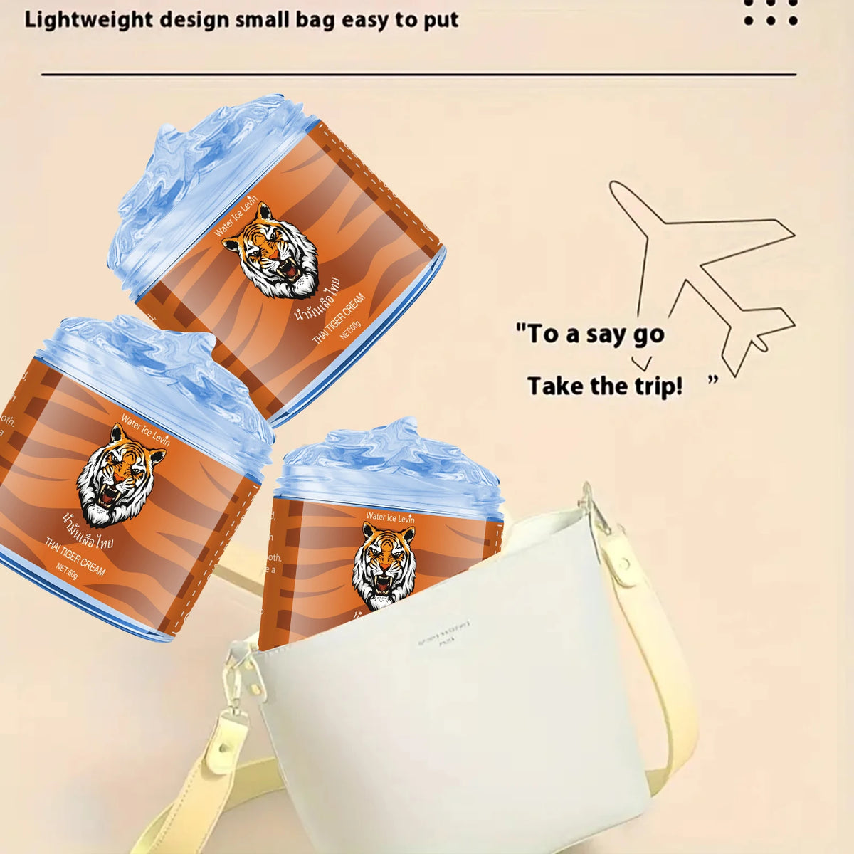 Thai Tiger Oil Cream - Hypoallergenic, Deeply Moisturizing, Rich in Niacinamide and Hyaluronic Acid, 60g, Natural Ingredients, Soothing and Nourishing, Suitable for All Fair Skin Types