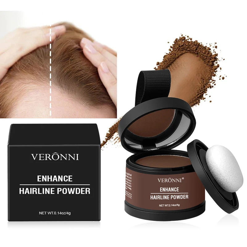 VERONNI Hairline Line Shadow Contouring Powder-Hair Repairing and Shadow Filling Powder Forehead Hairline Replacement Makeup