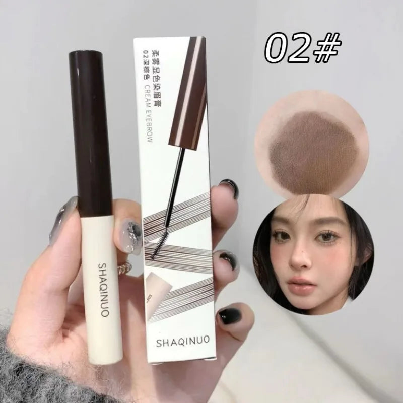 Eyebrow Dye Waterproof Long Lasting Natural Brown Eyebrow Gel Paint Eyebrow Tint Mascara Makeup Brow Enhancer Cream Cosmetics