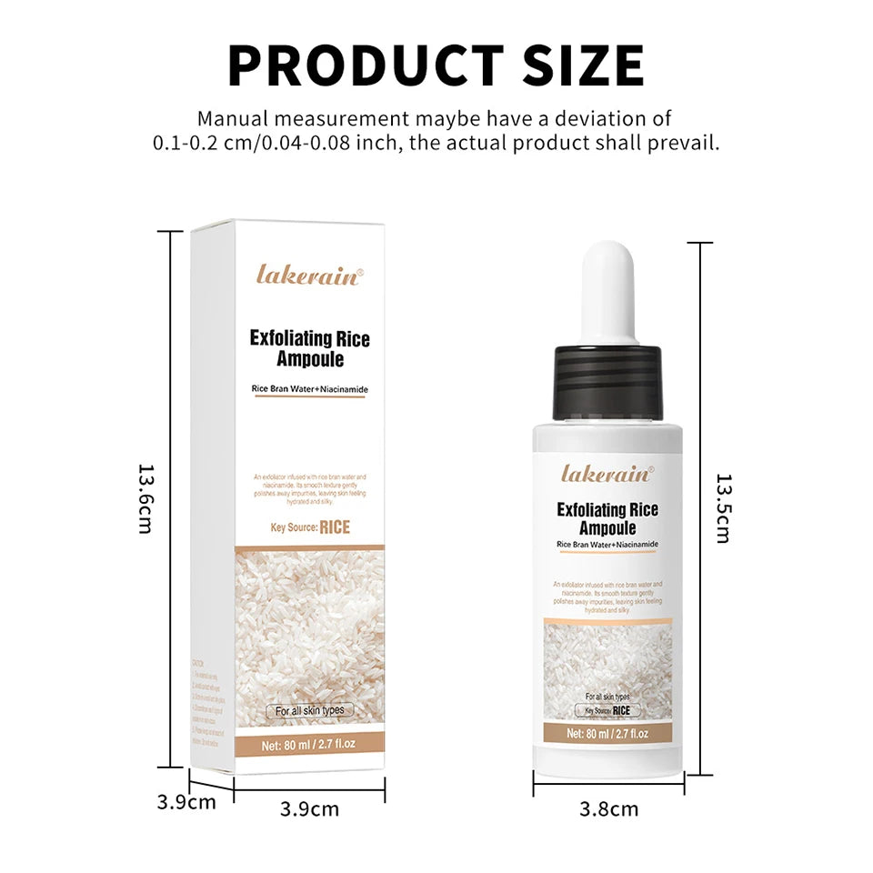 White Black Rice Peeling Essence Exfoliating Moisturizing Exfoliating Hydrating Serum Moisturizing Rice Toner Gentle Skin Care