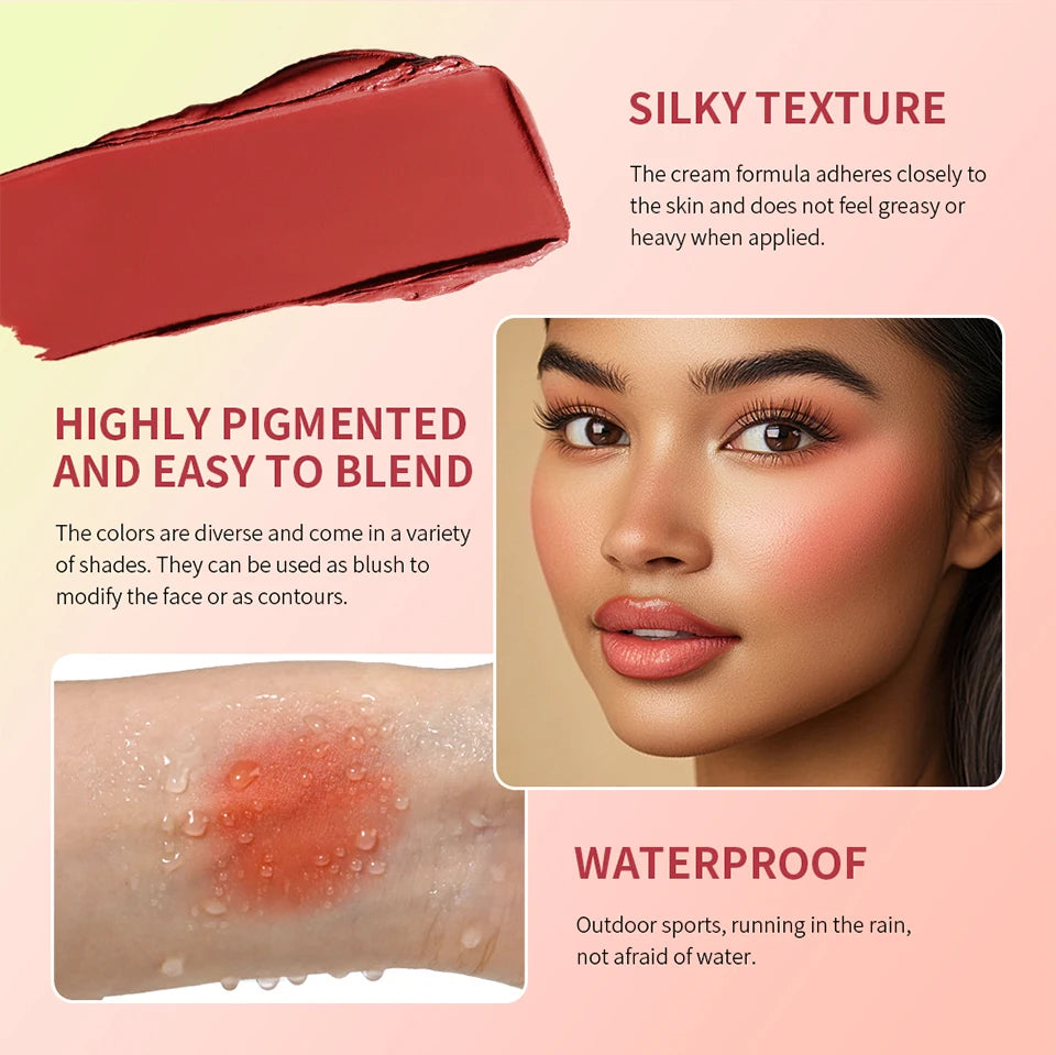 Curve Case Cream Eyebrow Cream Blush Highlighter Palette Matte Shimmer Finishes Shadow Tones Long-Lasting Cosmetics