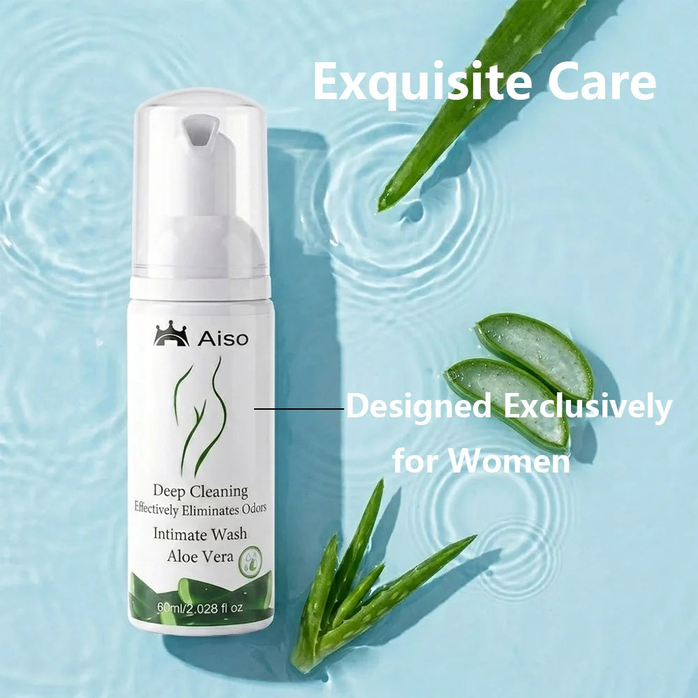 Aloe Vera Intimate Care Wash for Women: A Mildly Acidic Cleanser That Is Gentle and Non-Irritating, Suitable for Daily Care.
