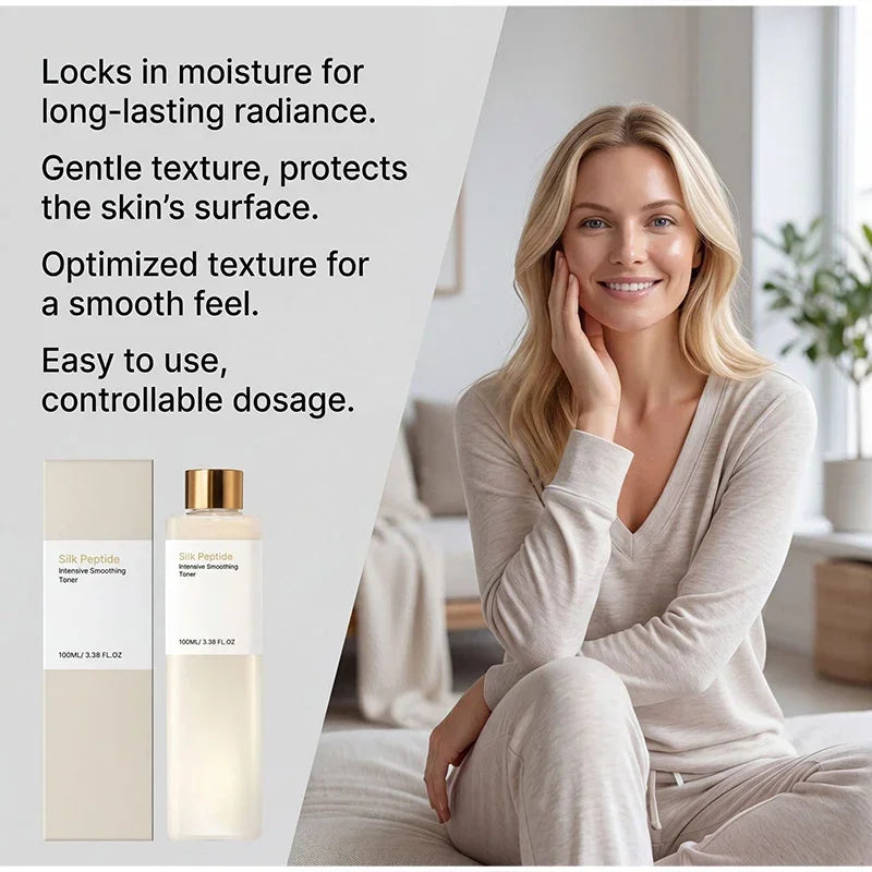 Silk Peptide EGF Facial Toner Gold Particle Smoothing Essence Water Deep Hydration Moisturizing Face Liquid Daily Korea Skincare