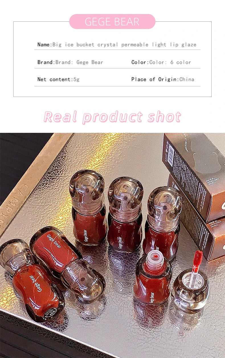 Moisturizing Plump Lips Mirror Effect Lip Color Non Greasy Texture Liquid Lip Pigment Not Easy To Stick Lightly Lip Glaze