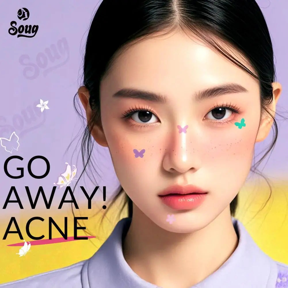 Butterfly Shape Acne Pimple Patch Stickers Blemish Spot Concealer Cover 0.1mm Acne Repair Pimple Remover Skin Care
