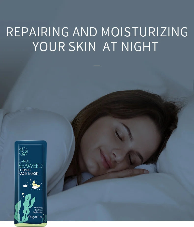 LAIKOU 7pcs Moisturizing Facial Mask Anti Wrinkle Firming Hydrating Sleeping Face Masks Face Mask Beauty Korean Skin Care