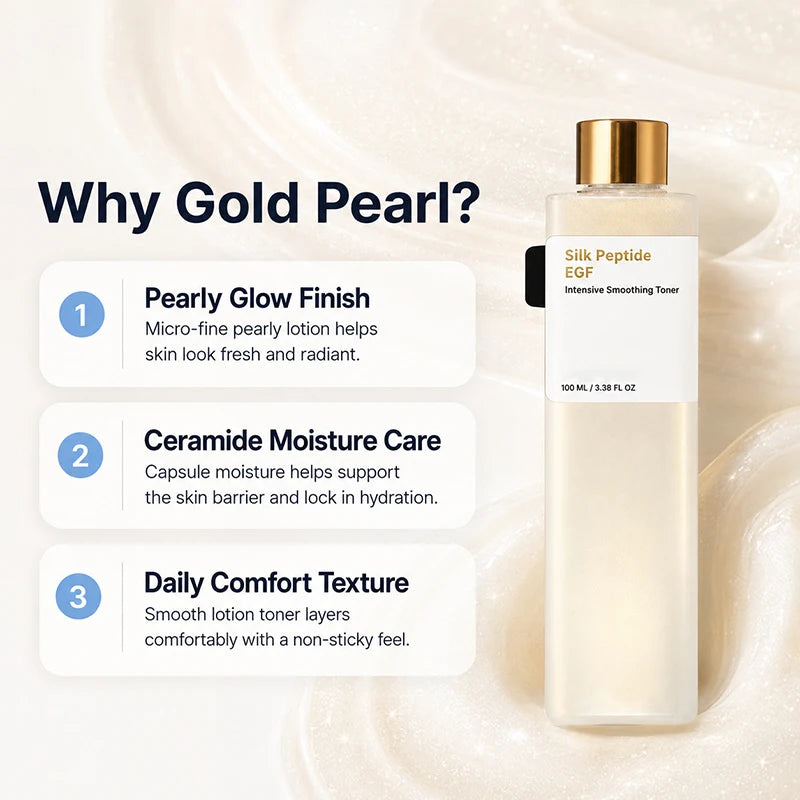 Silk Peptide EGF Smoothing Toner Revitalizing Hydrating Soothing Essence Water Improves Rough Skin Moisturizing Facial Toner