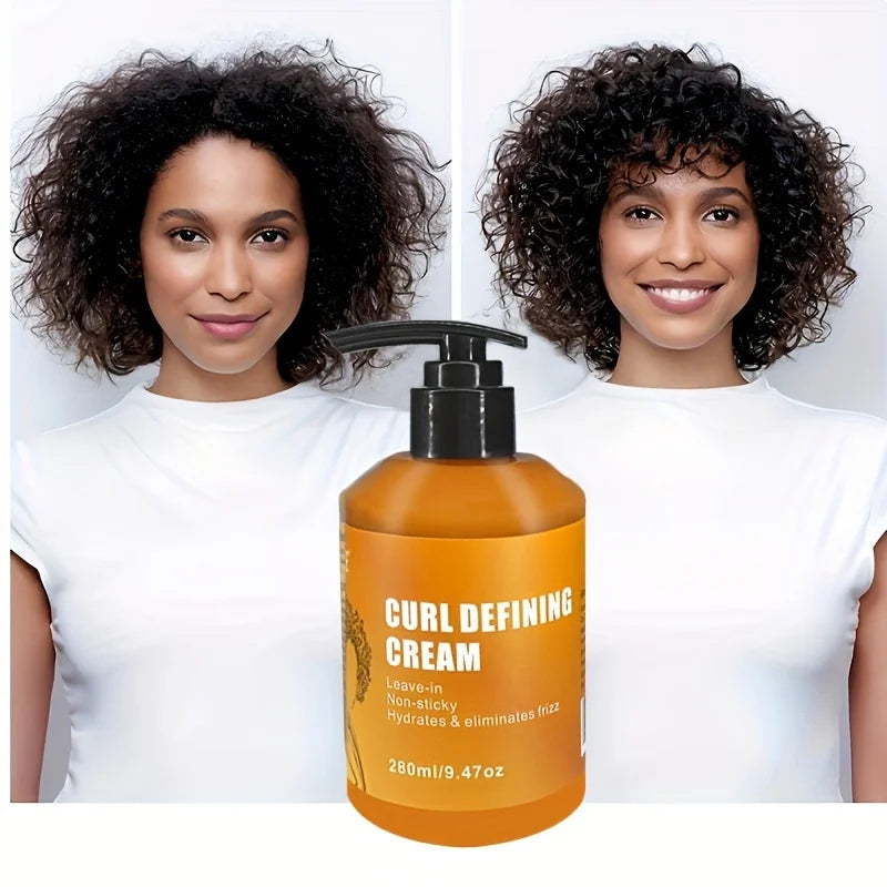 GZE CURL DEFINING CREAM with Argan Oil for Wavy and Curly Hair Hair Moisturizer and Deep Conditioning for Shine and Bounce