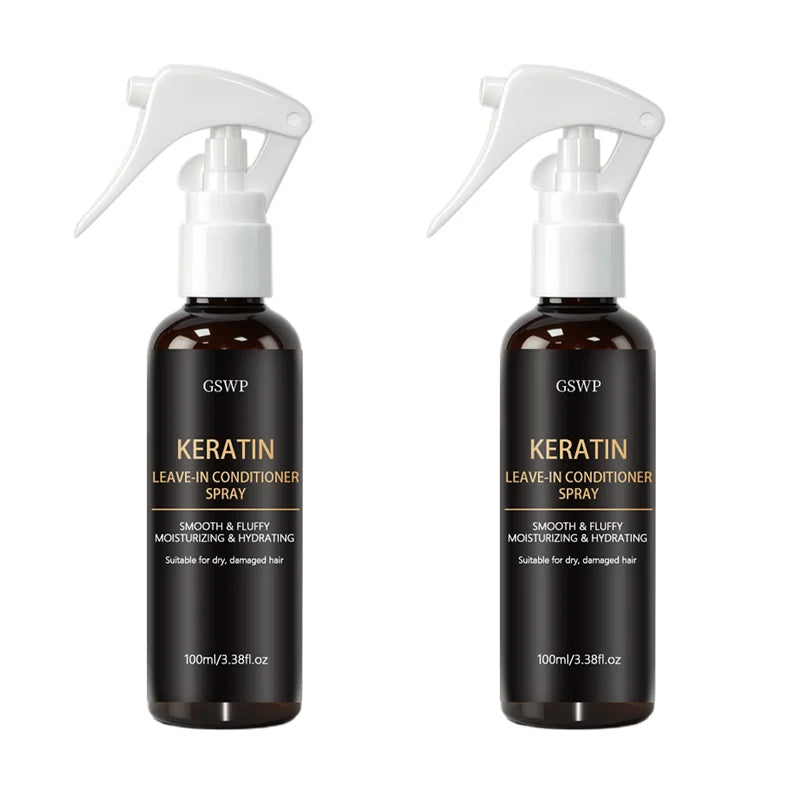 GSWP Keratin Hair Spray: Reduces Frizz, Provides Heat Protection and Salon-Quality Care. Suitable for All Hair Types. 100/200ml
