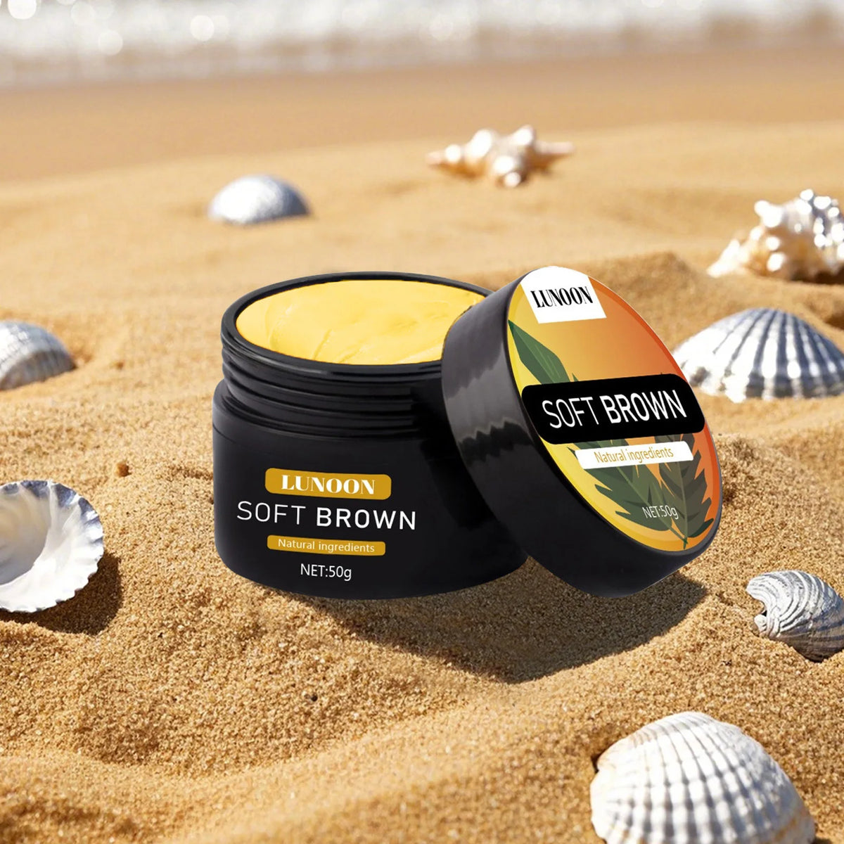 Self-Tanning & Suntan Shield Cream - Long-Lasting Face & Body Bronzer, Nourishing Formula for Natural Sun-Kissed Look.