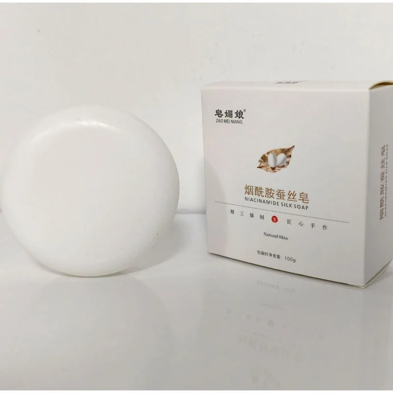 Niacinamide Silk Soap Handmade Cleansing Soap 100g Mild Non Irritating Plant Extracts Suitable For Bathing Cleansing Purposes