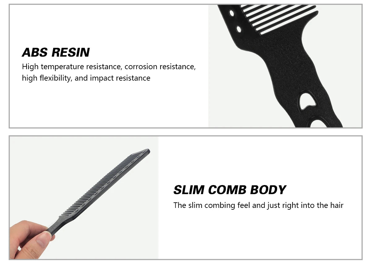 Barber Haircut Comb Hair Trimming Anti Static Comb Hair Salon Hairdressing Comb Wide Tooth Haircut Hair Trimmer Styling Tool