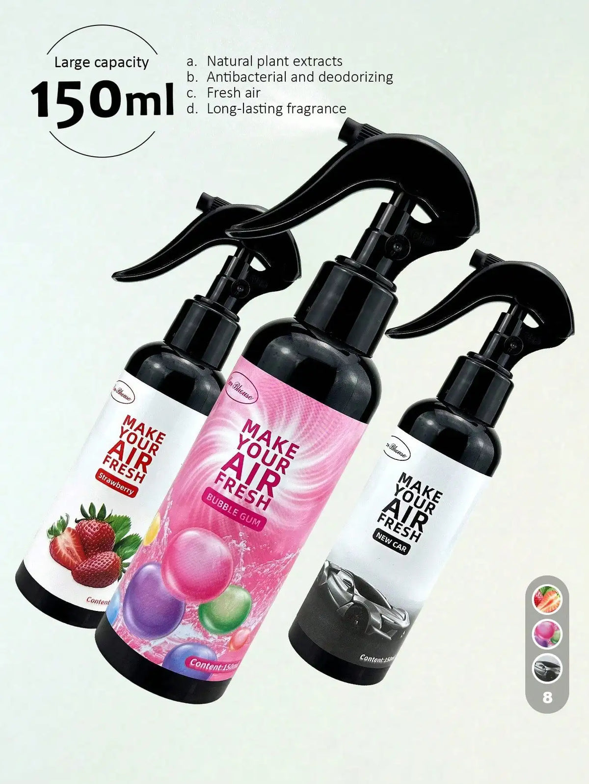 1pc Plant Extract Aromatherapy Spray, Clothing & Home & Car Strong Air Freshener, Aroma Diffuser, Naturally Emits To Remove Odor