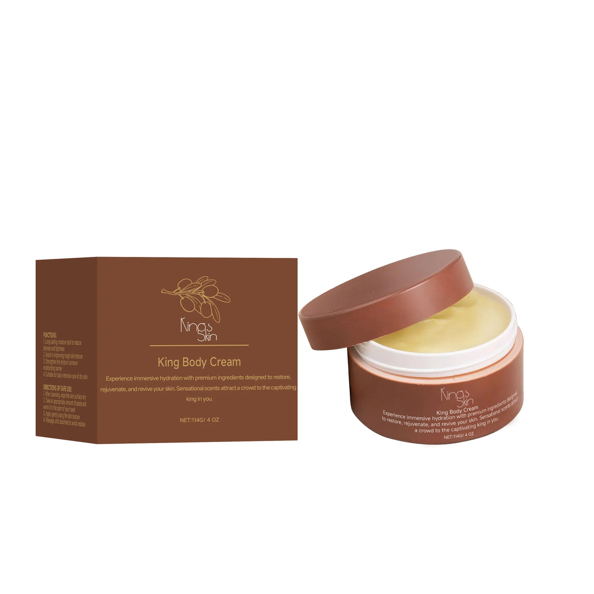 Shea Butter Moisturizing Cream Relieve Dryness Soft Smooth Lifting Brighten Tightening Improve Sagging Hydrater King Body Butter