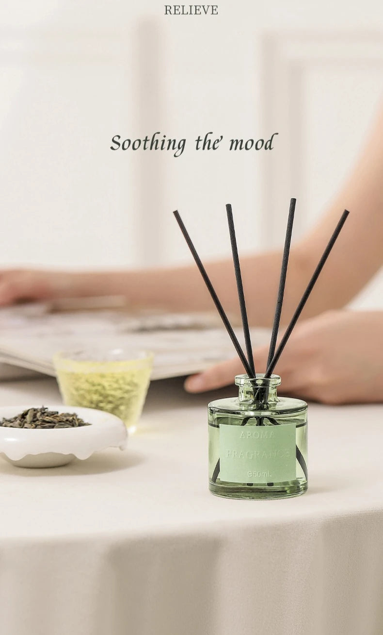 1PC 50ml Reed Diffuser Gift Set Home Fragrance Oil with Reed Sticks Home Air Freshener Essential Oil for Bathroom Accessories