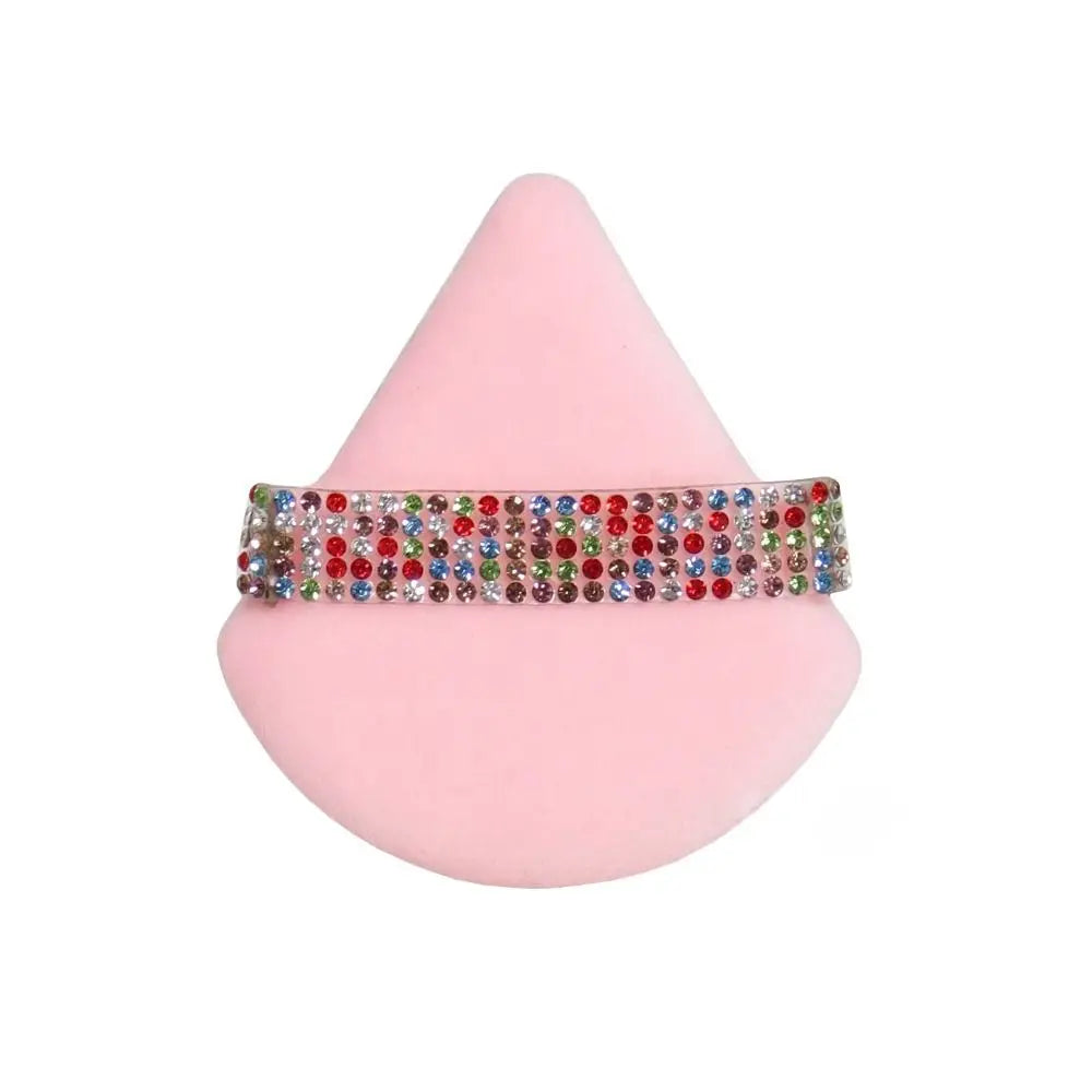Diamond Triangle Powder Puff Sponge Velvet Triangle Powder Puff Facial Beauty Soft Smooth Face Makeup Tool Makeup Sponge