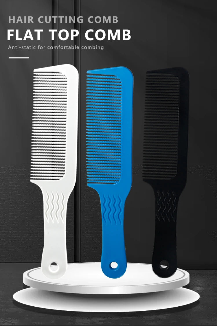 Barber Hairdressing Clipper Comb Anti Static Flat Top Comb for Hairdresser Barber Cutting Comb Professional Salon Beauty Tools