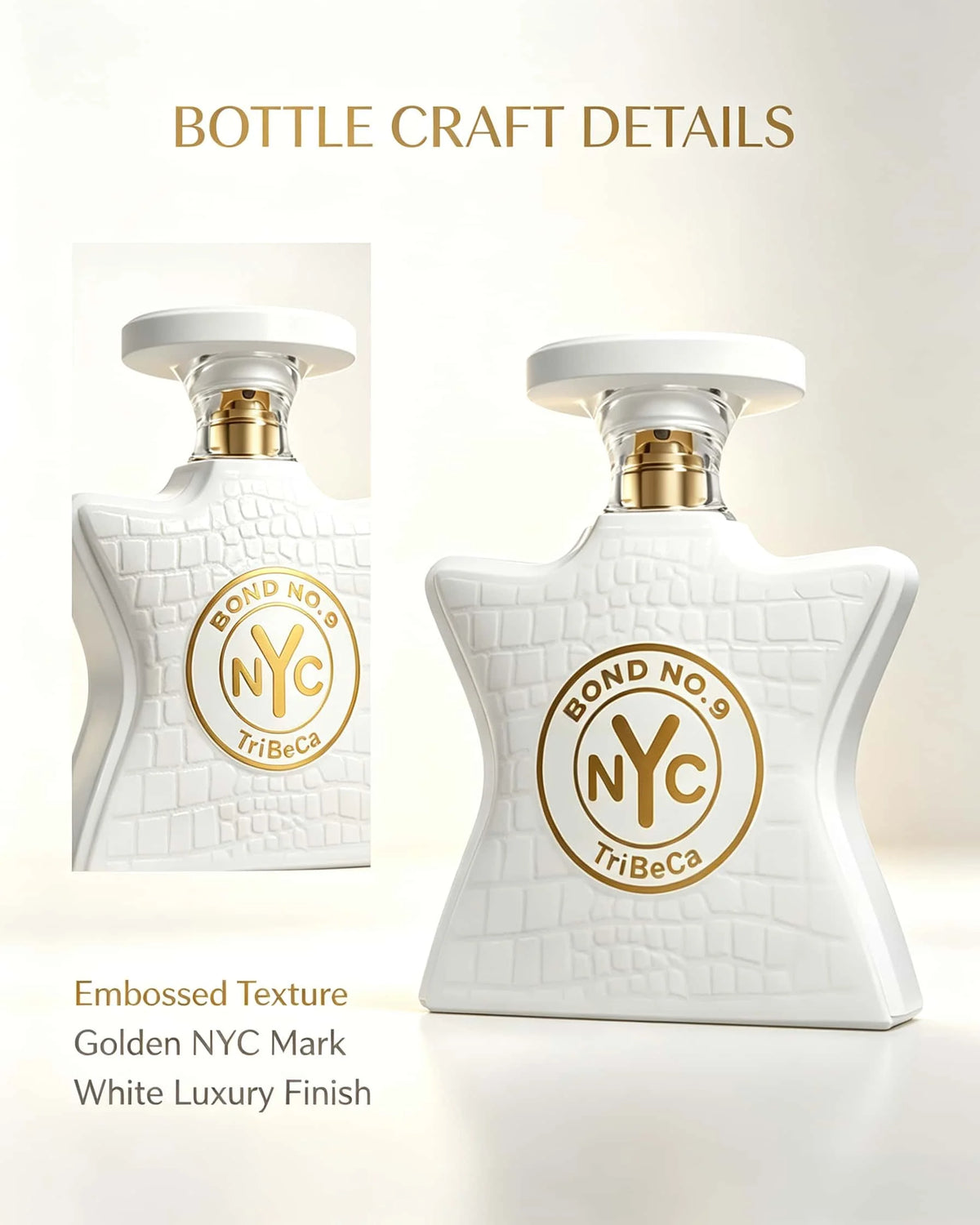 Bond No.9 TriBeCa Unisex Eau De Parfum 100ml Luxury Gourmand Woody Fragrance Long Lasting Perfume Spray Exquisite White Embossed Bottle Gift for Men Women