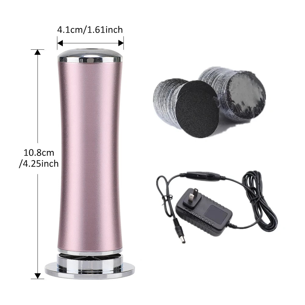 Electric Foot Callus Remover Foot Care File Heels Dead Skin Pedicure Tool Electronic Foot Grinder and Replacement Sandpaper