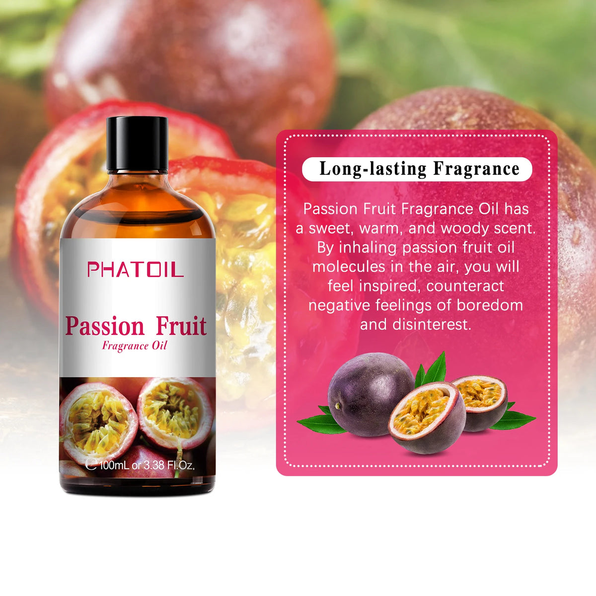 PHATOIL 100ml Aromatherapy Fragrance Oil Coconut & Vanilla Strawberry Cherry Lemon 1/2/3pcs Aroma Oil For Diffuser Candle Making