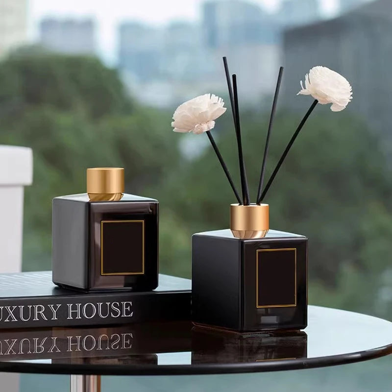 50ml Flameless Home Fragrance Room Perfume Liquid Air Freshener Reed Diffuser Home Decor Square Bottle Aromatherapy Diffuser