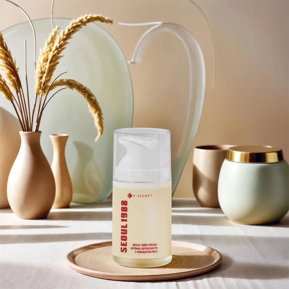Seoul 1988 Retinol Eye Firming Cream Rice Essence Toner Set Natural Antioxidant Ingredients Suitable for Sensitive Skin