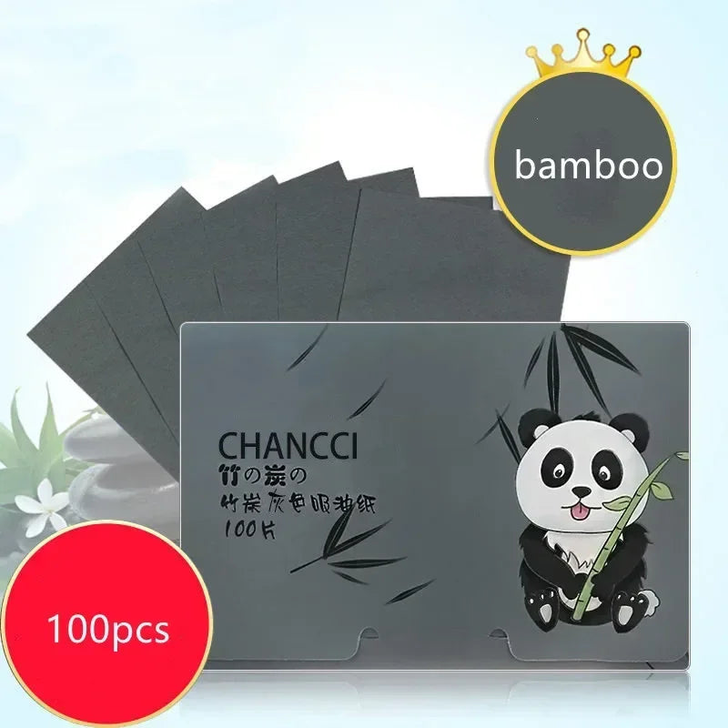 100Pcs/box Face Oil Protable Blotting Paper Matting Face Wipes Face Cleanser Oil Control Oil-absorbing Facial Towel Tools