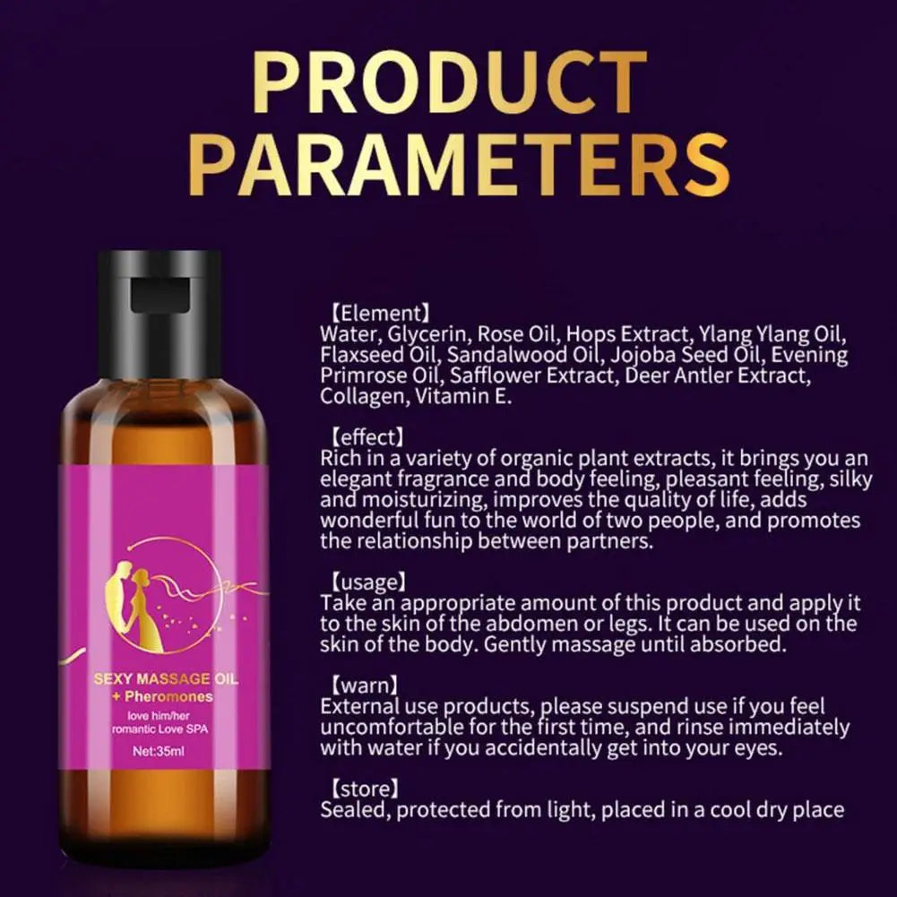 New Couple Essential Oil Purple Charming Massage Oil Stress Spa Relaxing Natural Essential Moisturizing Nourish For Woman