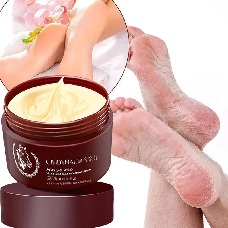 Horse Oil Skin Restoration Cream,110g Repair Hand Cream, Moisturizing Foot Cream,Foot Repair Cream,Anti Foot Cream for Women Men