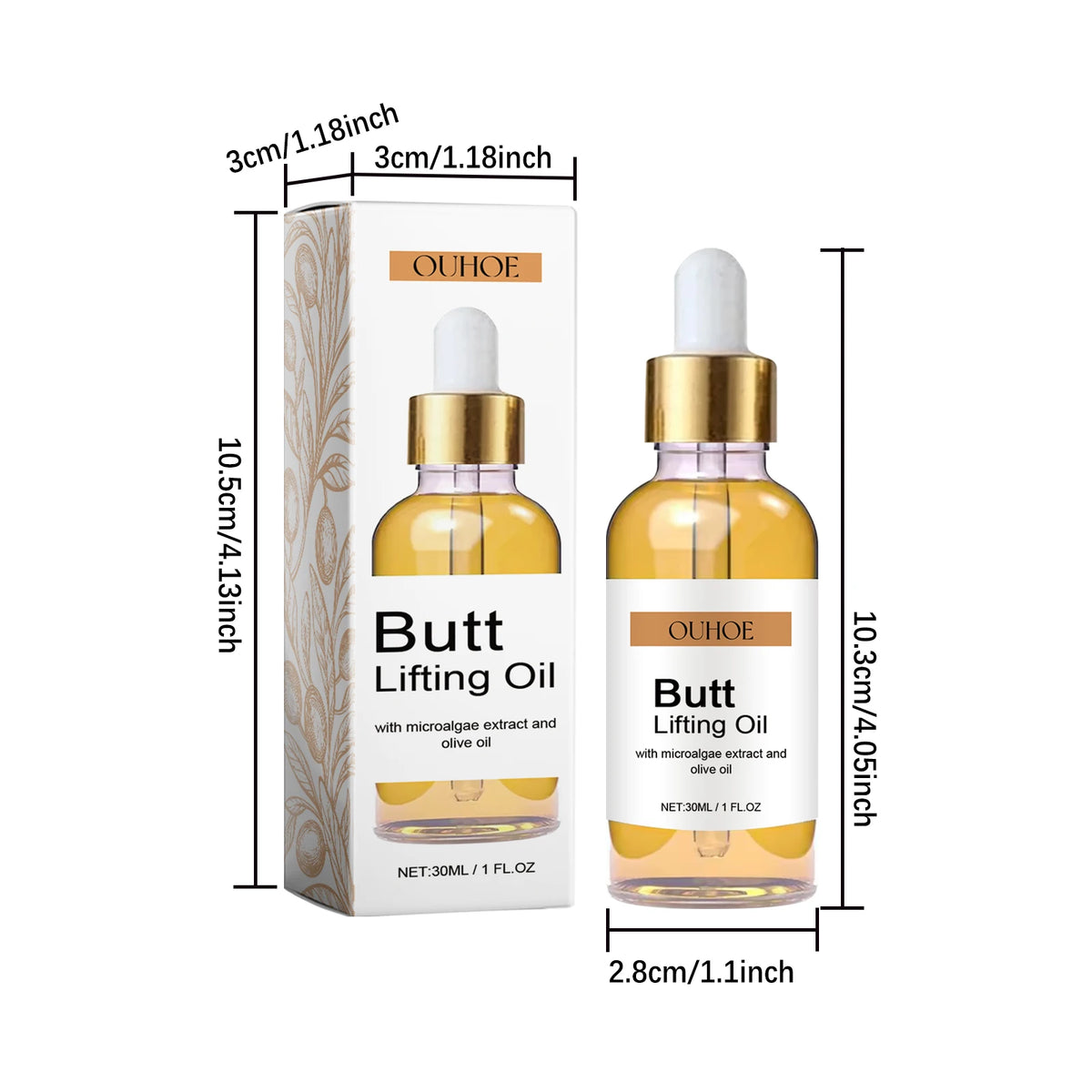 Vitamin E Butt Lifting Oil Hip Enhancement Firming Body Oil Moisturizing Essence Natural Skin Care Body Massage Oil Body Lotion