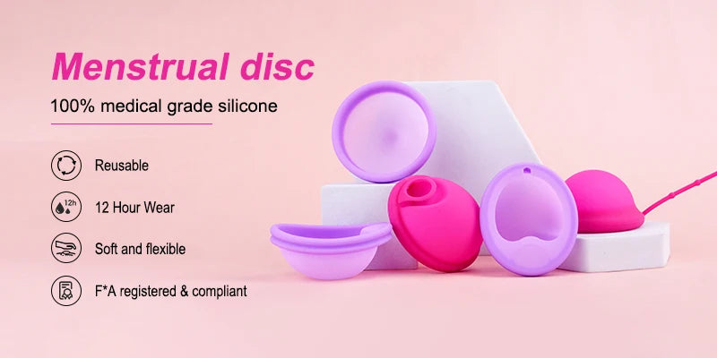 Disc/Cup Applicator Reusable Portable Medical Plastic Grade Booster Personal Hygiene Product Tampon Applicator