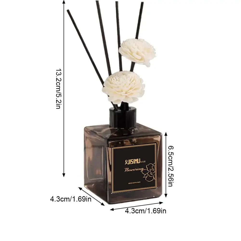 Long Lasting Gardenia Scent Premium Reed DiffuserHome Fragrance Liquid for Living Room Bedroom Odor Remover Hotel Aroma Diffuser