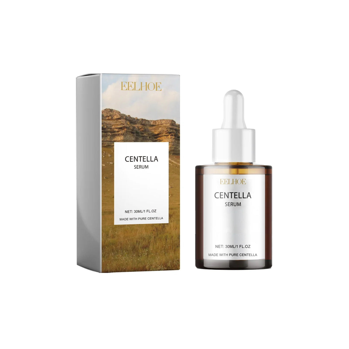 Centella Asiatica Face Serum Soothing Moisturizing Facial Essence Nourish Dry Skin Smoothing Hydrating Non-greasy Daily Skincare