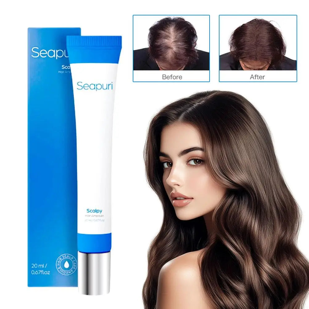Seapuri Scalphy Hair Essence Rollerball Nourishing Anti-Frizz Hair Serum  Refreshing Strengthening Hair Essence Scalp Treatment