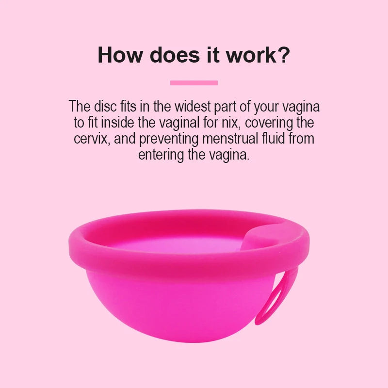 Menstrual Disc Woman Personal Health Set Medical Silicone Menstrual Disk With Intimate Wash