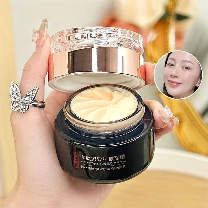 Polypeptide Anti-Wrinkle Firming Face Cream Deep Hydration Brighten Dull Skin  Minimize Fine Lines Moisturizing Day Night Cream