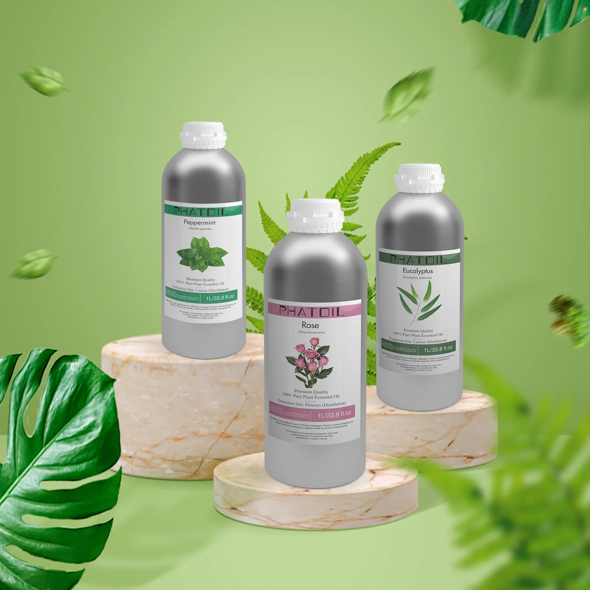 PHATOIL 1000ML Vanilla Pure Plant Essential Oils for Humidifier Aroma Diffuser Oil Massage Spa Bath Fragrance