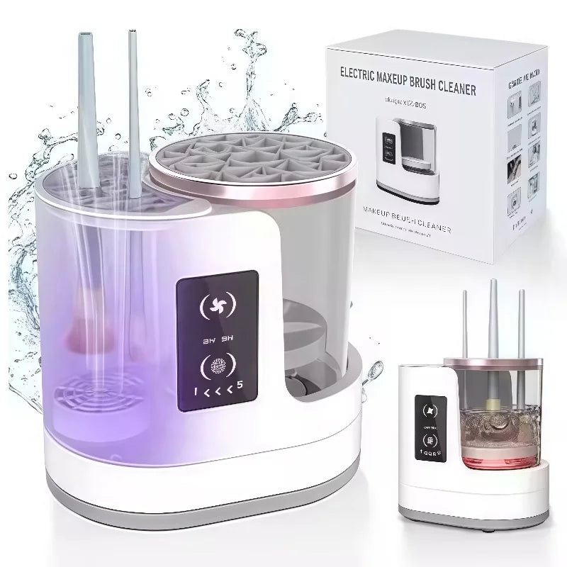 Electric  3 IN 1 Makeup Brush Cleaneing Machine Makeup Brush Dryer Portable Automatic USB Cosmetic Brushes Cleaner Tool