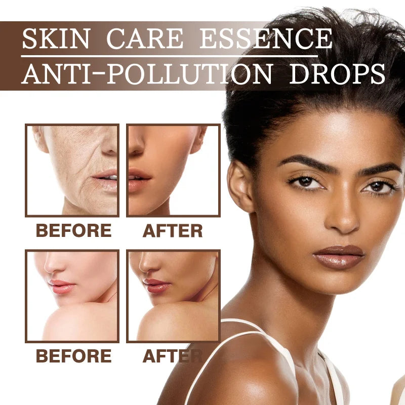 Fake Tan Peptide Serums Liquid Cosmetics Dark Self Tanning Serum Drops Face Body Bronzing Essence For Fine Lines Skin Care