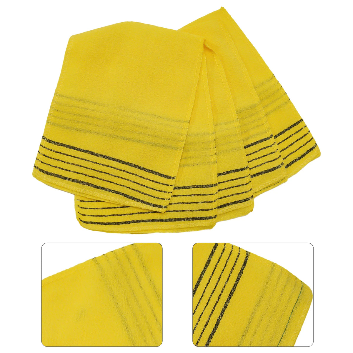 5Pcs Shower Bath Scrub Glove Korean Exfoliating Body Scrubs Shower Towels Wash Cloth Portable For Adults Coarse Grain Brush
